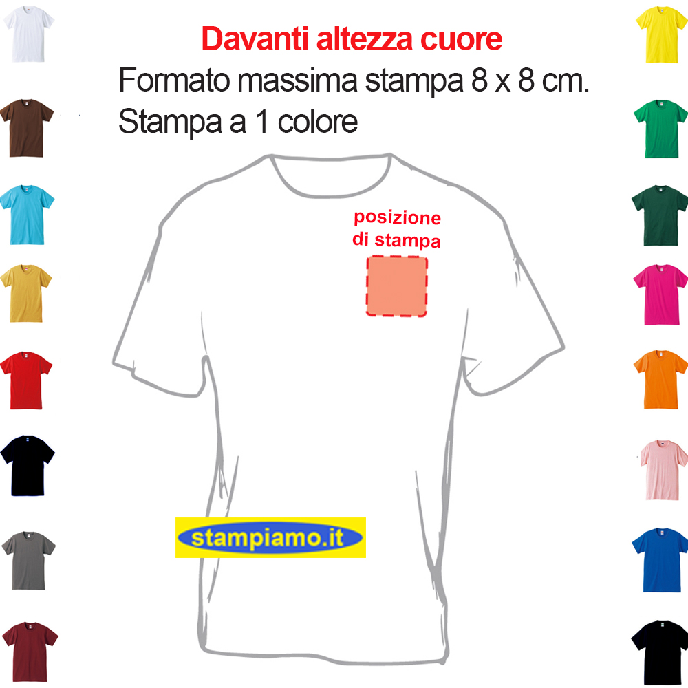 Stampa davanti cuore